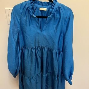 Stine Goya Jasmine Voluminous Dress in Bright Blue